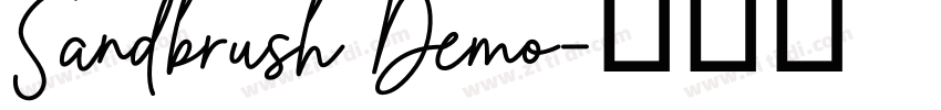 Sandbrush Demo字体转换